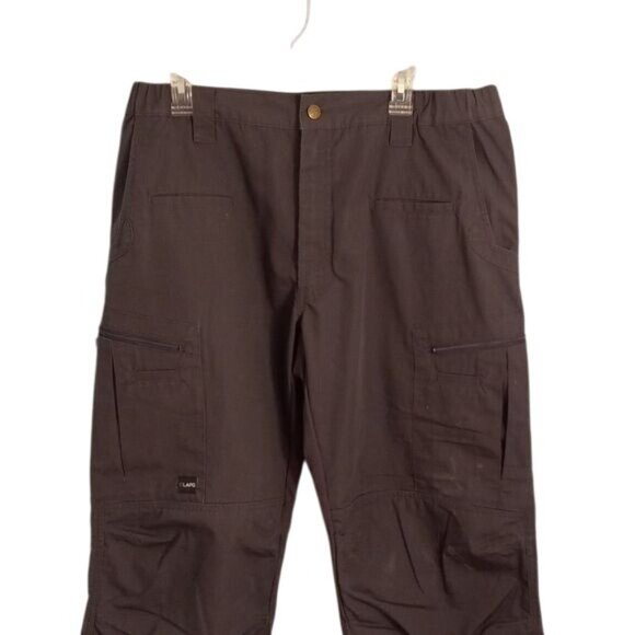 LAPG Size 38 x 30 Mens Pants Dark Gray Cargo Atlas Tactical Pockets Rip-Stop - Picture 2 of 15